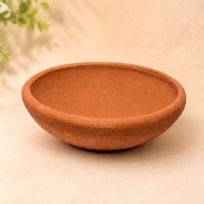 Traditional Clay Diya with 365 Cotton Wick | Handcrafted Earthen Oil Lamp for Pooja, Diwali, Navratri & Daily Prayer | Long Burning Deepam | Reusable Oil Lamp for Home Temple