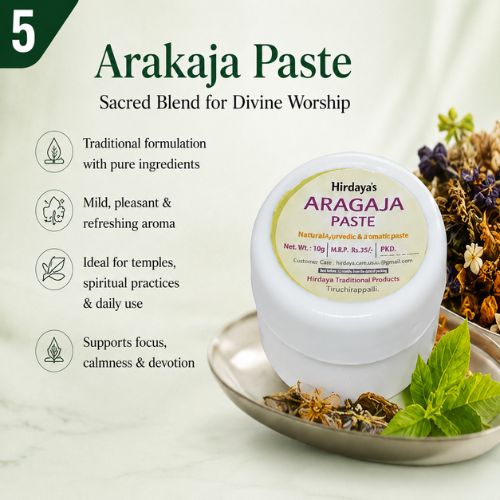 Traditional Javadhu Paste, Aragaja Paste & Punugu Paste Combo Pack (10g Each) | Long Lasting Natural Fragrance | Alcohol Free Temple & Daily Use Perfume Paste for Men & Women | Pack of 3 - Image 6