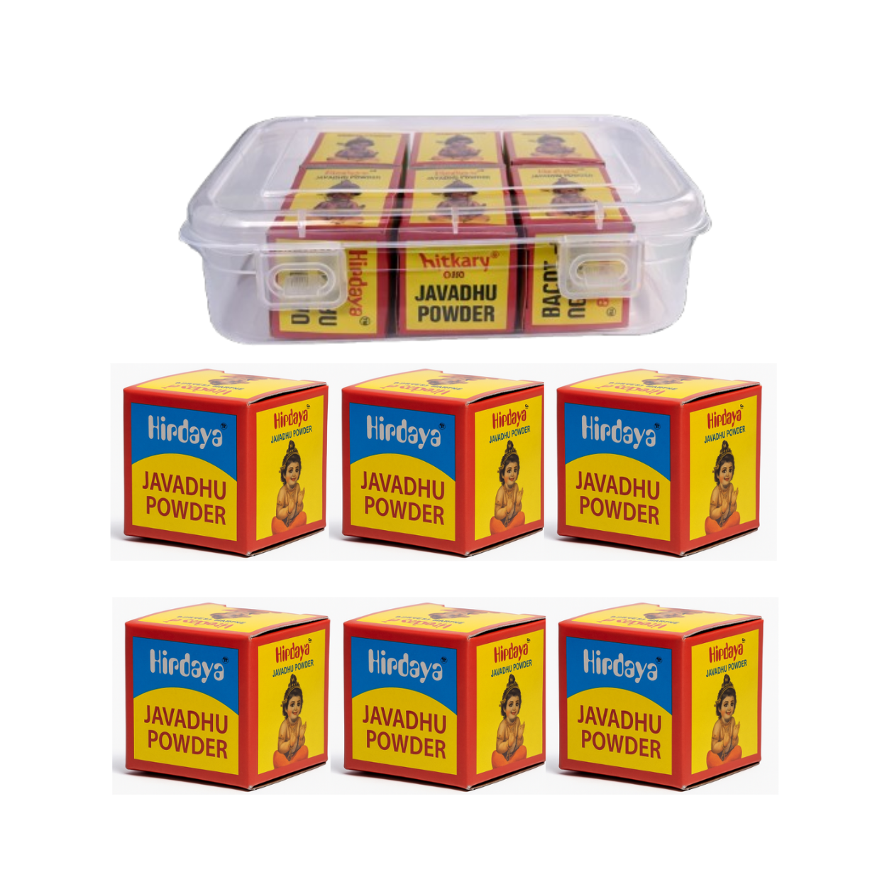 Hirdaya Javadhu Powder for Pooja – Natural Herbal Fragrance -2+Gram ( pack of 6 )
