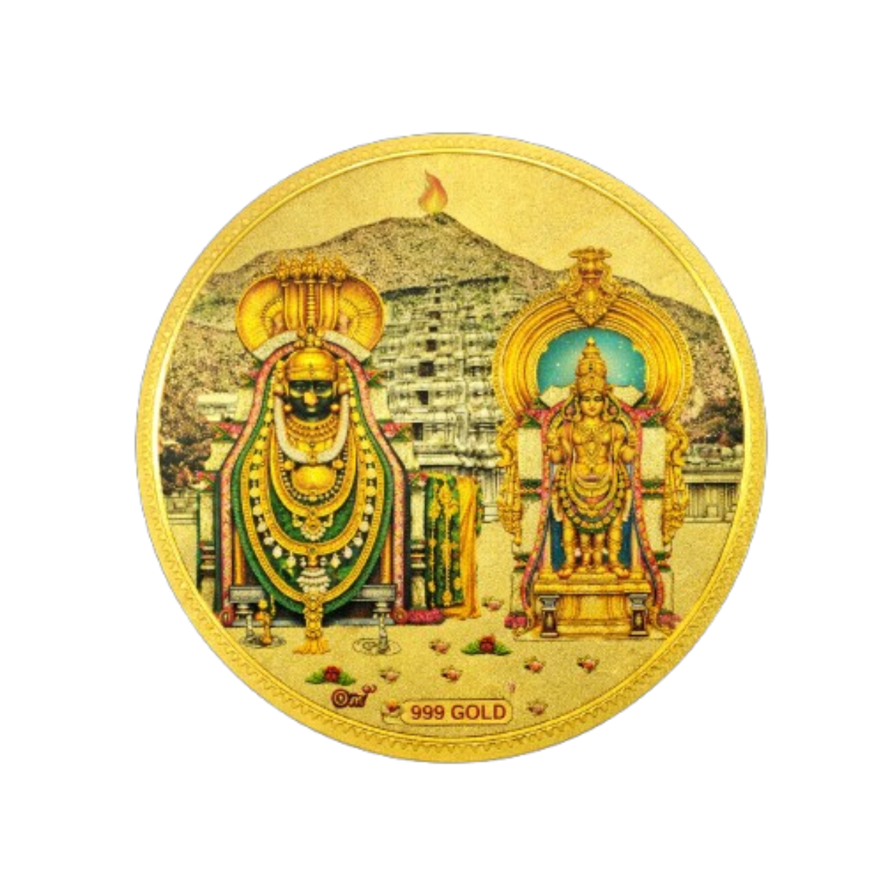 Round Gold Plated Om / Shiva / Ganesha, Lakshmi, Saraswati Self Adhesive Sticker Combo for Car, Bike, Home, Temple & Pooja Room | Waterproof Devotional God Sticker Set - Image 4
