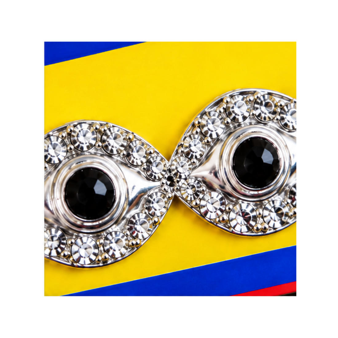 Metal Kan Malar Decorative Eye Pair for Pooja and Spiritual Decoration – Pack of 3 - Image 2
