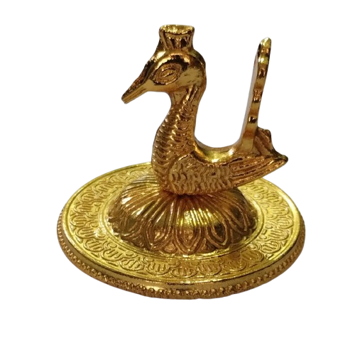 Hirdaya Kubera Glass Pot – Decorative Green Glass Pooja Container with Golden Swan Lid | Traditional Gift for Wealth & Prosperity | South Indian Divine Decor - Image 4